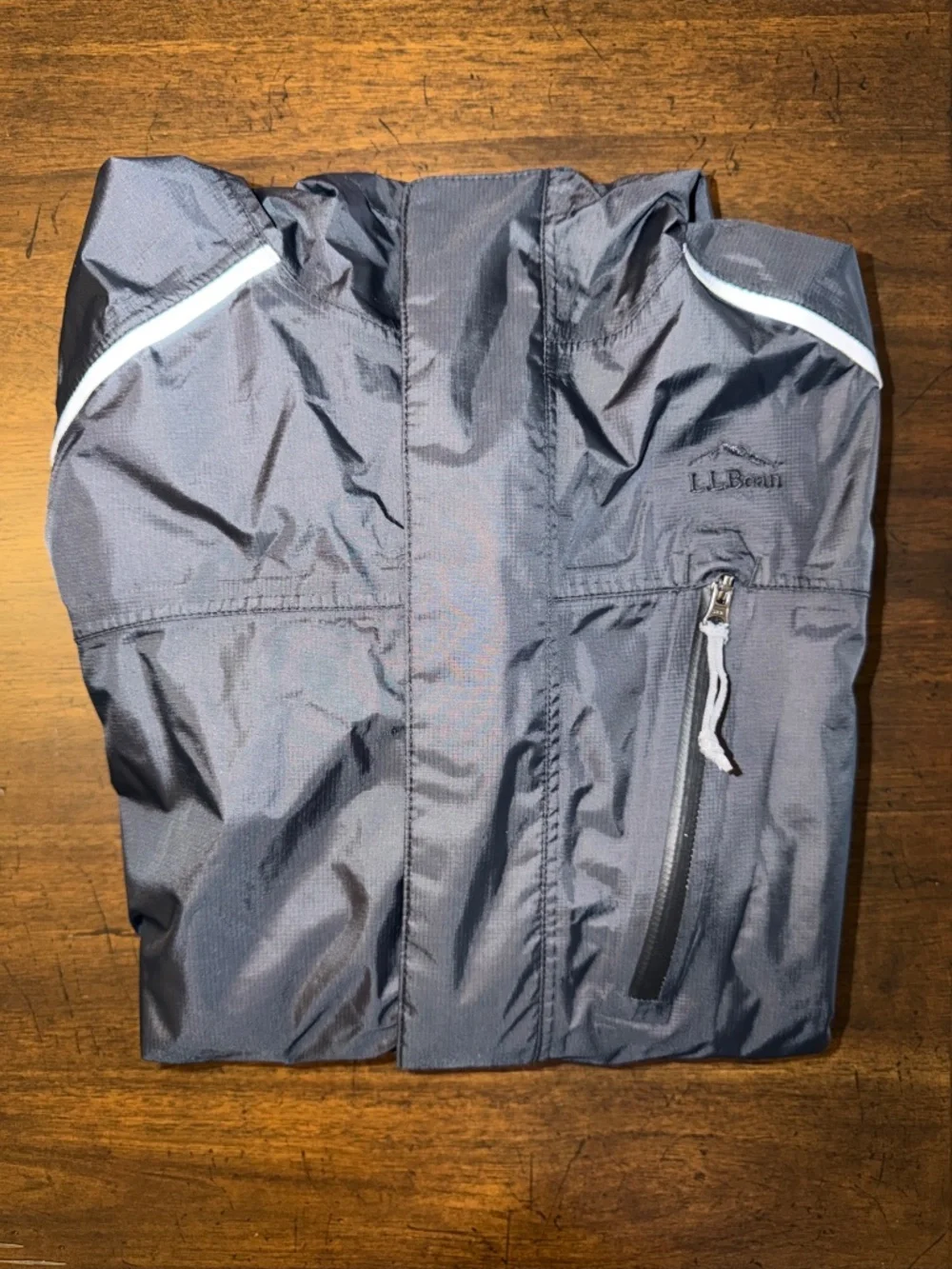 L.L. Bean Kids' Trail TEK Black Windbreaker Rain Jacket Size Large 14-16